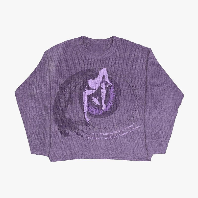 Muti graphic print long sleeve