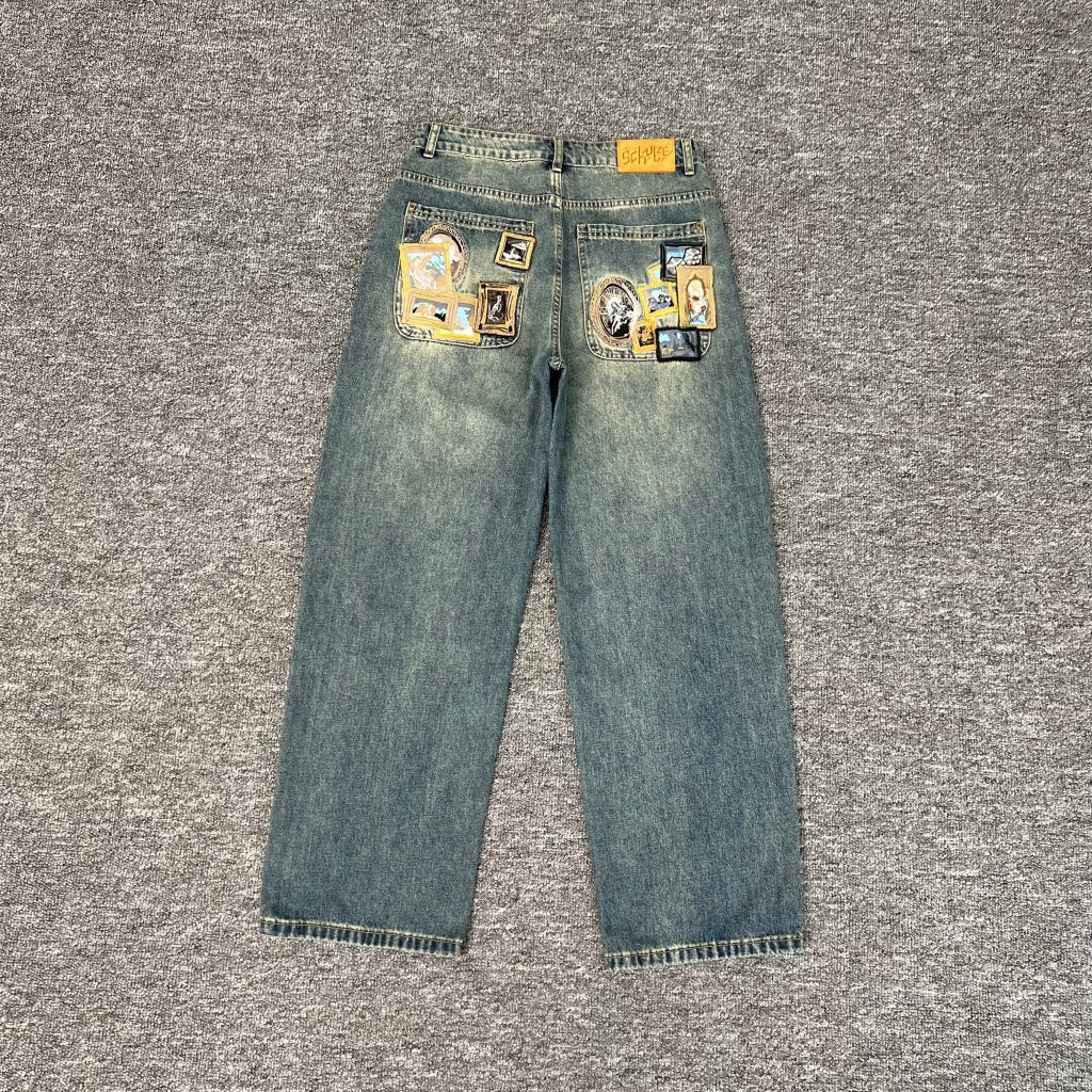 Designer Reconstruct Denim Jeans