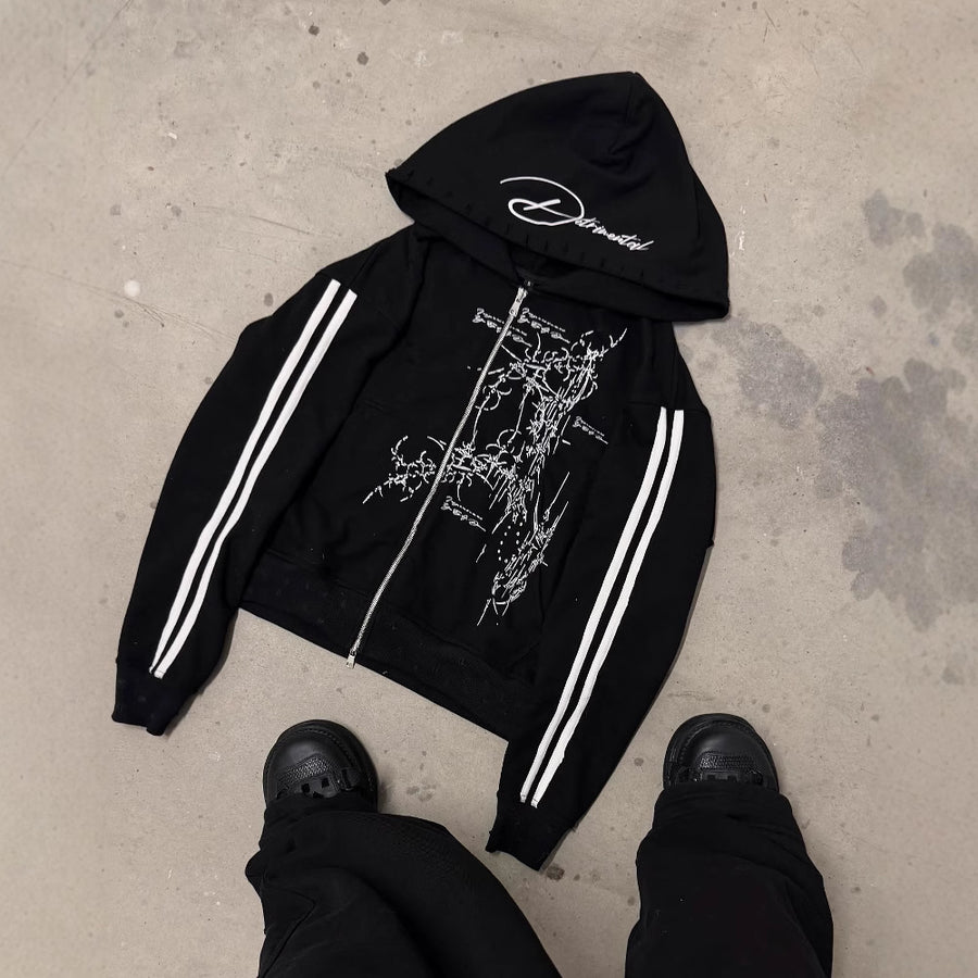 Gothic Zipper Pullover