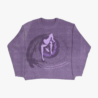 Muti graphic print long sleeve
