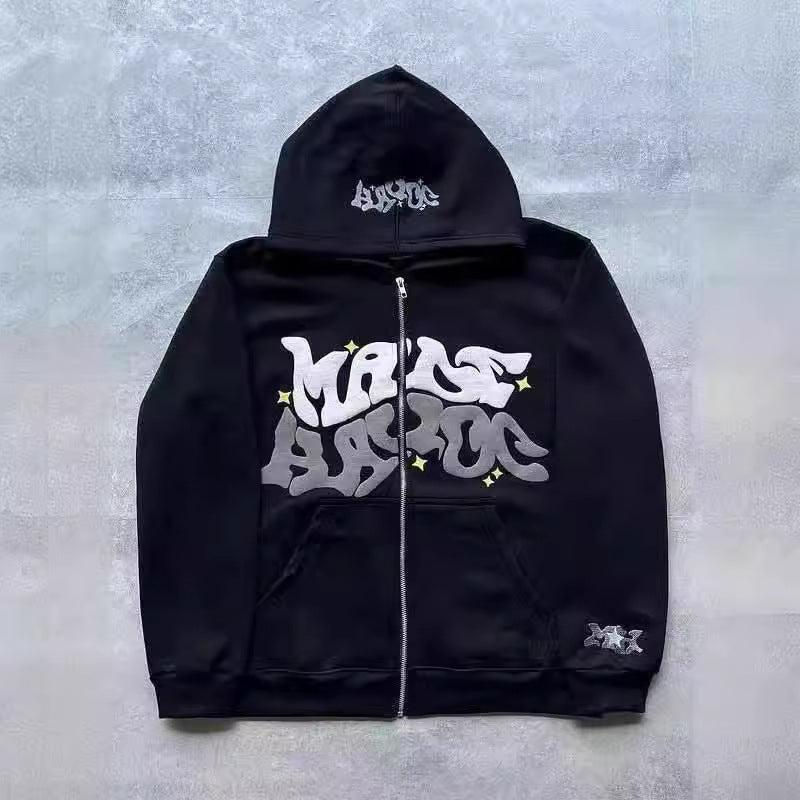 Gothic Punk Zip Up Hoodie
