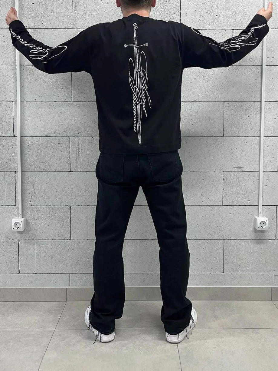 Round Neck Long-Sleeved TEE