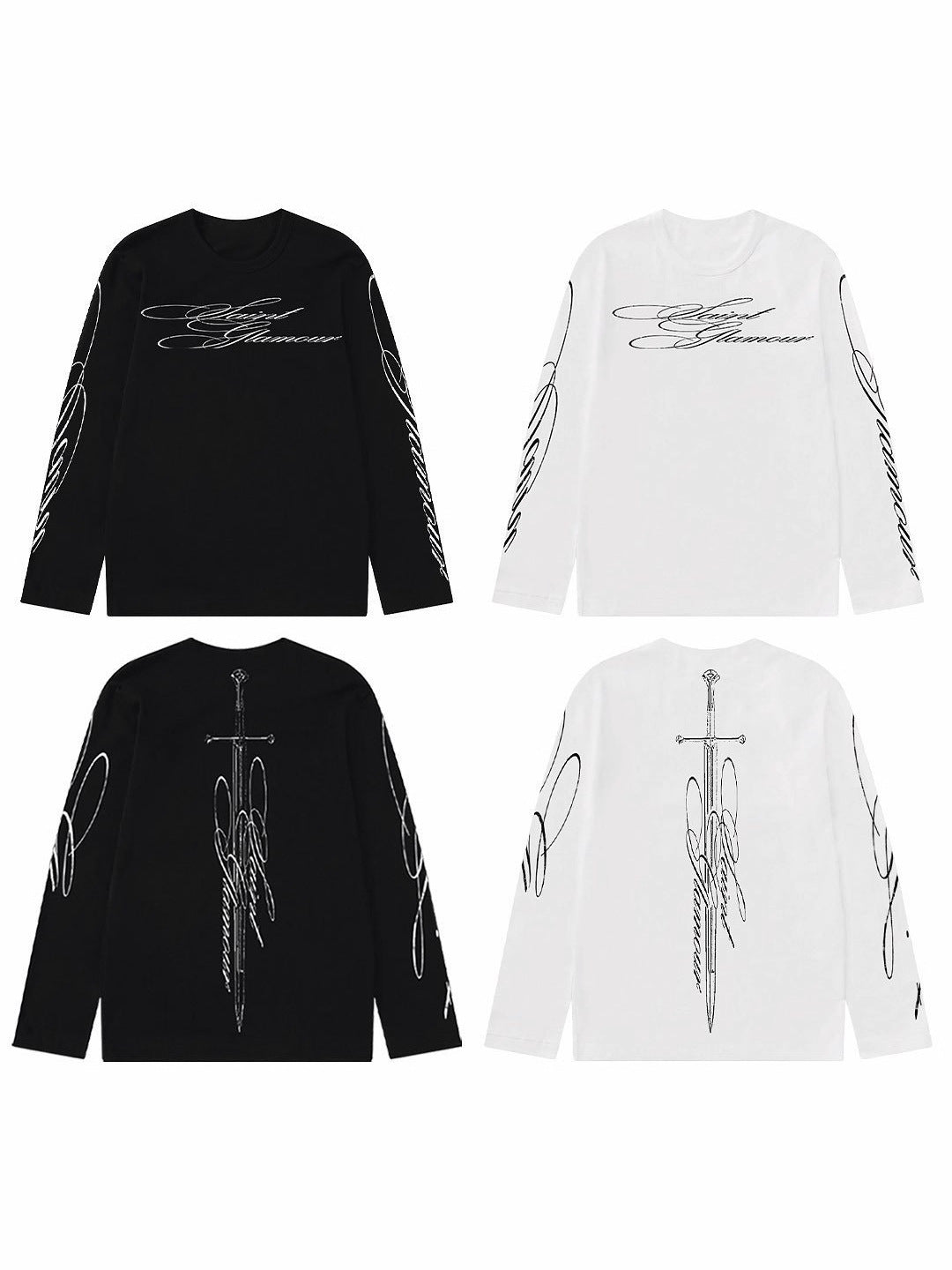 Round Neck Long-Sleeved TEE