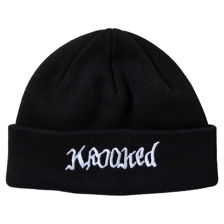 Krooked Double OK Script Cuff Beanie