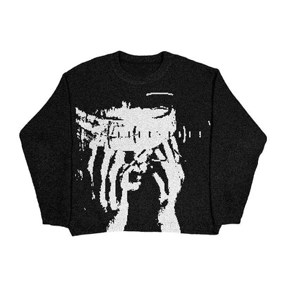 Muti graphic print long sleeve