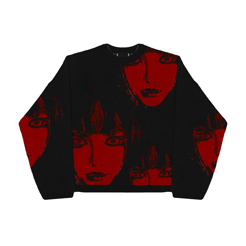 Muti graphic print long sleeve