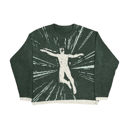 Muti graphic print long sleeve