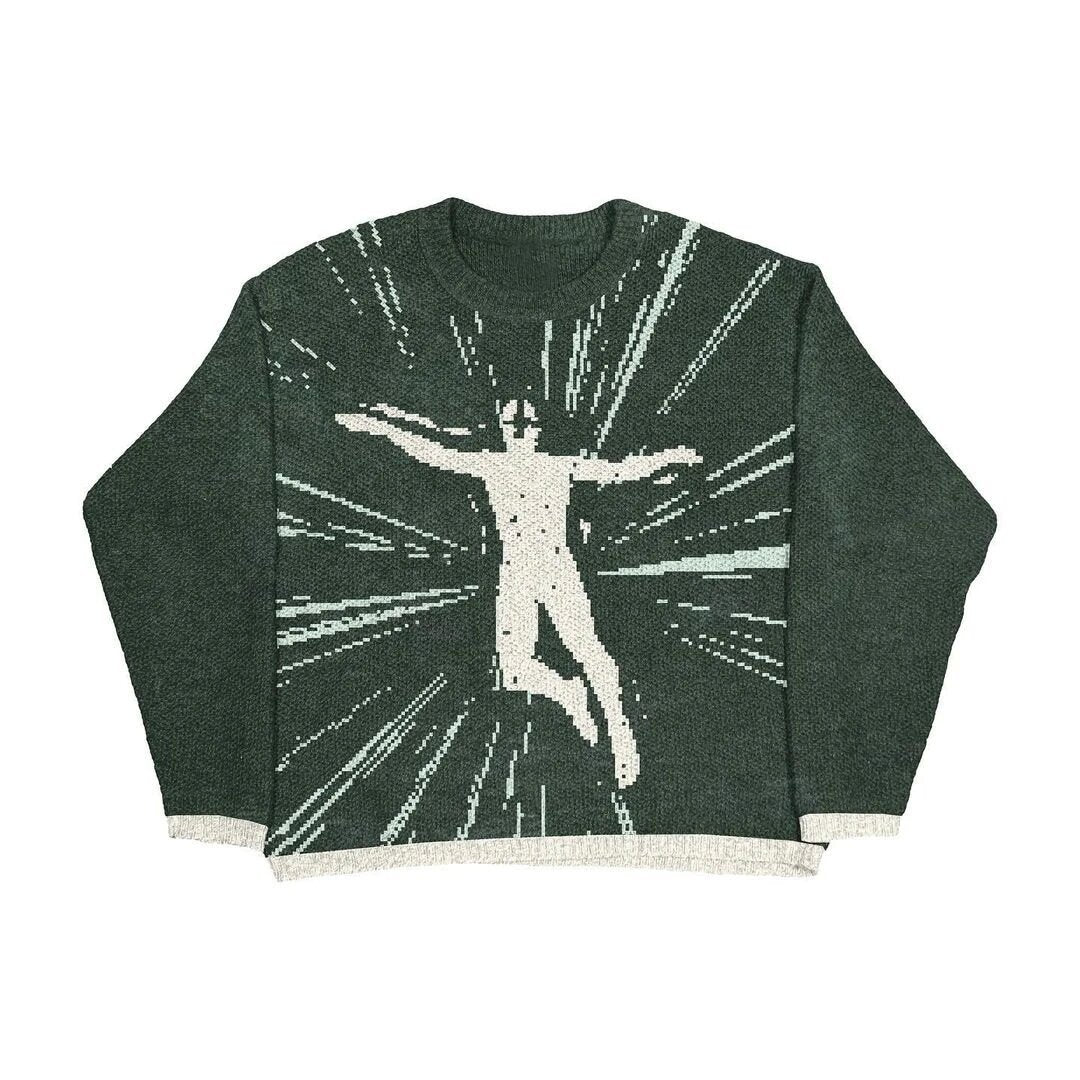 Muti graphic print long sleeve