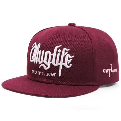 Thug Life Embroidery Snapback Baseball Cap