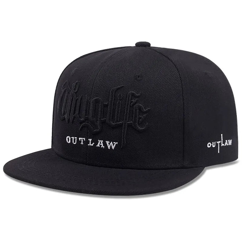 Thug Life Embroidery Snapback Baseball Cap