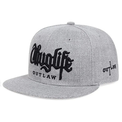 Thug Life Embroidery Snapback Baseball Cap