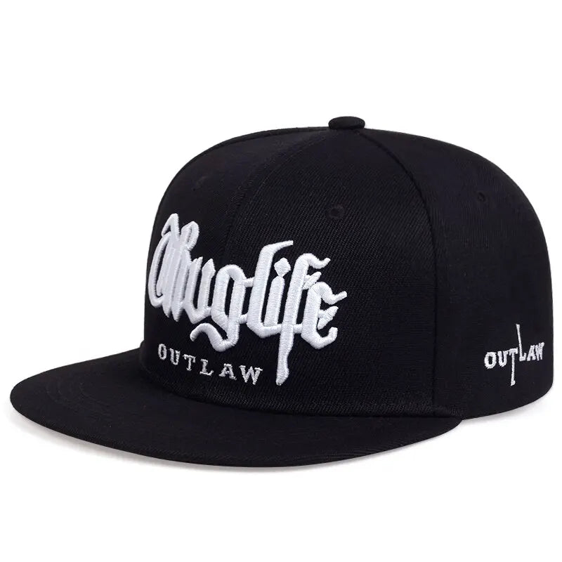 Thug Life Embroidery Snapback Baseball Cap