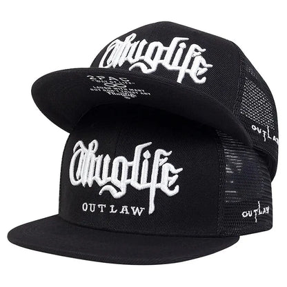 Thug Life Embroidery Snapback Baseball Cap