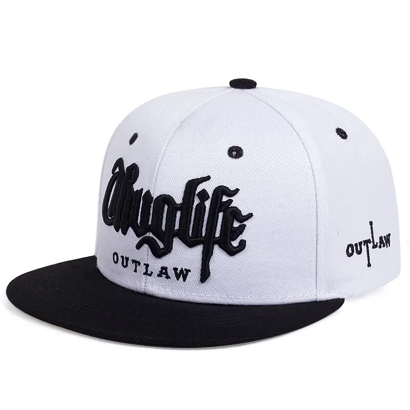 Thug Life Embroidery Snapback Baseball Cap
