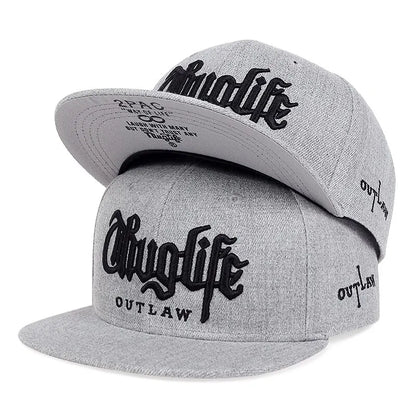 Thug Life Embroidery Snapback Baseball Cap