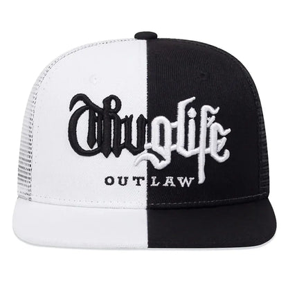 Thug Life Embroidery Snapback Baseball Cap