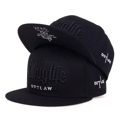 Thug Life Embroidery Snapback Baseball Cap