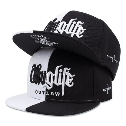 Thug Life Embroidery Snapback Baseball Cap