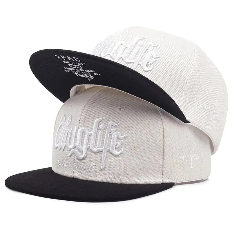Thug Life Embroidery Snapback Baseball Cap