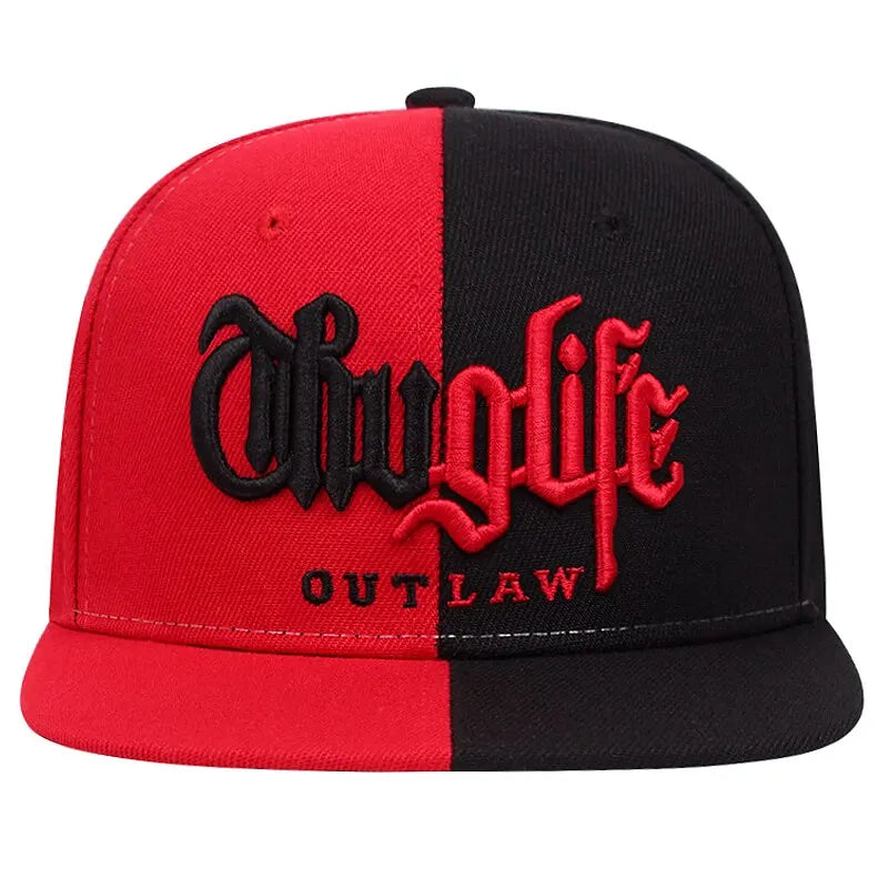Thug Life Embroidery Snapback Baseball Cap
