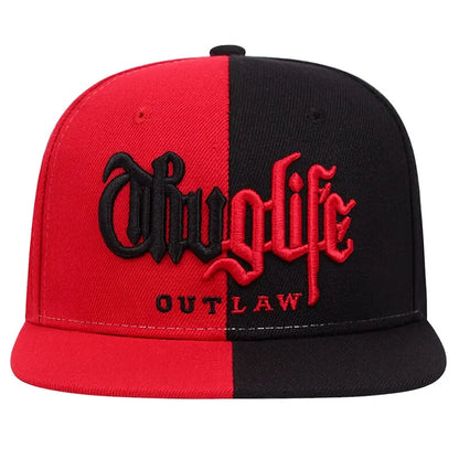 Thug Life Embroidery Snapback Baseball Cap
