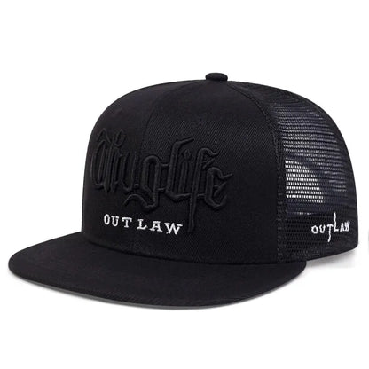 Thug Life Embroidery Snapback Baseball Cap