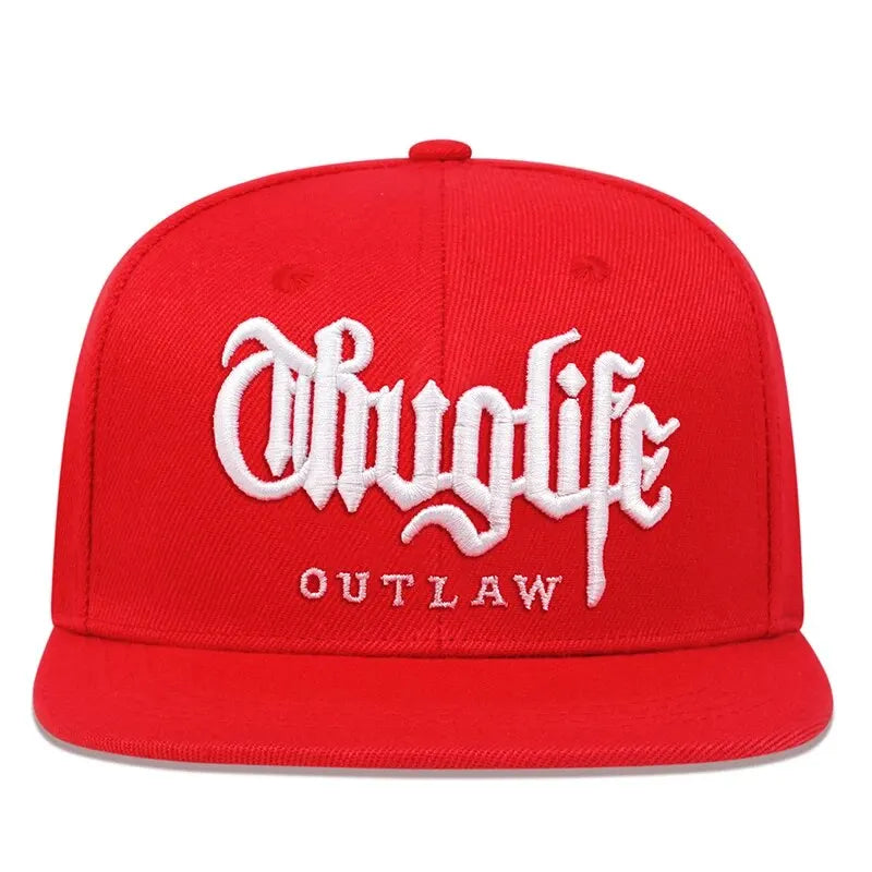 Thug Life Embroidery Snapback Baseball Cap