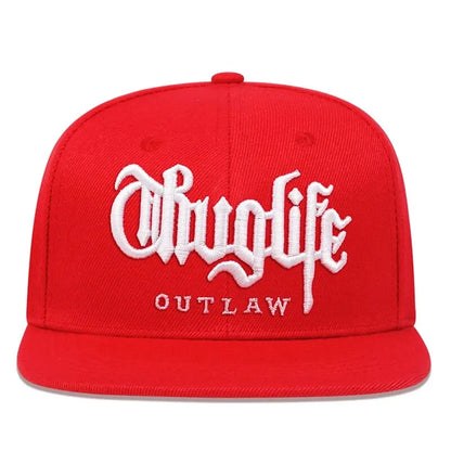 Thug Life Embroidery Snapback Baseball Cap