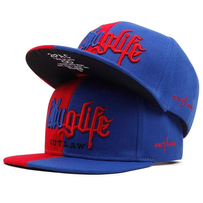 Thug Life Embroidery Snapback Baseball Cap