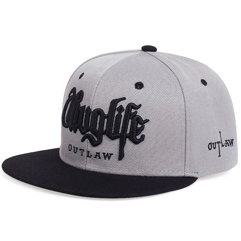 Thug Life Embroidery Snapback Baseball Cap