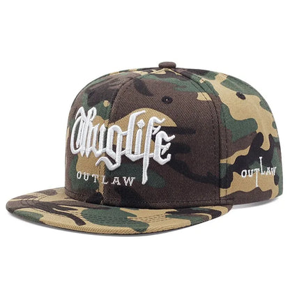 Thug Life Embroidery Snapback Baseball Cap