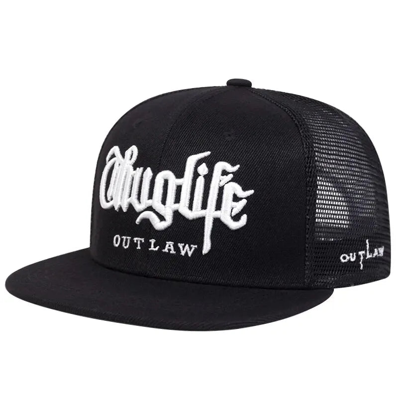 Thug Life Embroidery Snapback Baseball Cap