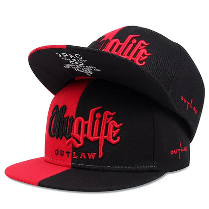 Thug Life Embroidery Snapback Baseball Cap