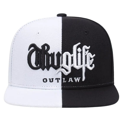 Thug Life Embroidery Snapback Baseball Cap
