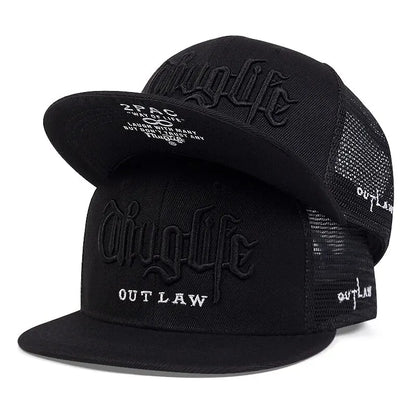 Thug Life Embroidery Snapback Baseball Cap