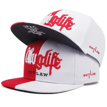 Thug Life Embroidery Snapback Baseball Cap