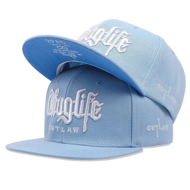 Thug Life Embroidery Snapback Baseball Cap