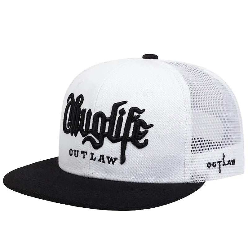 Thug Life Embroidery Snapback Baseball Cap