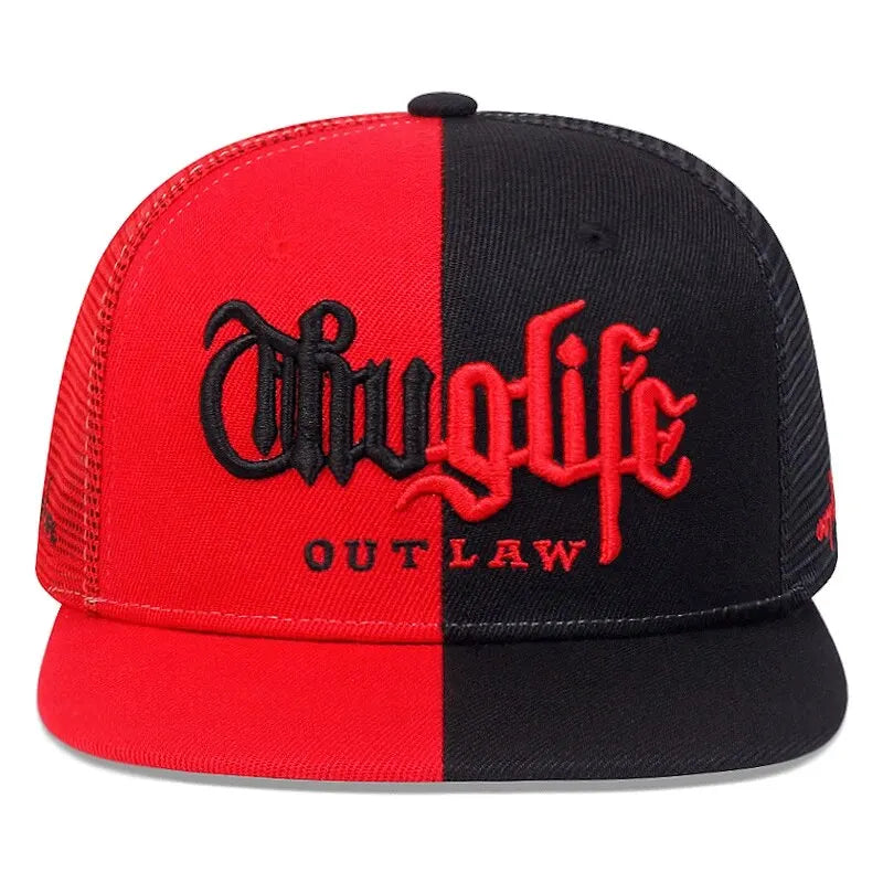 Thug Life Embroidery Snapback Baseball Cap