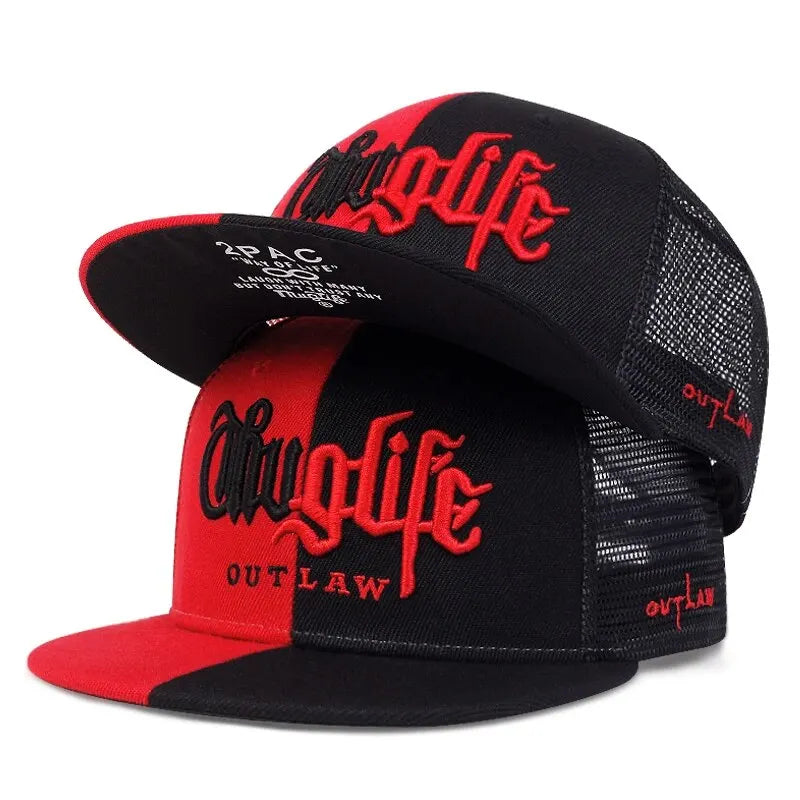Thug Life Embroidery Snapback Baseball Cap