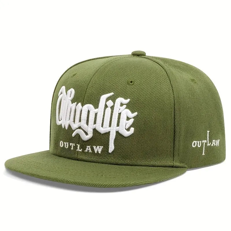 Thug Life Embroidery Snapback Baseball Cap