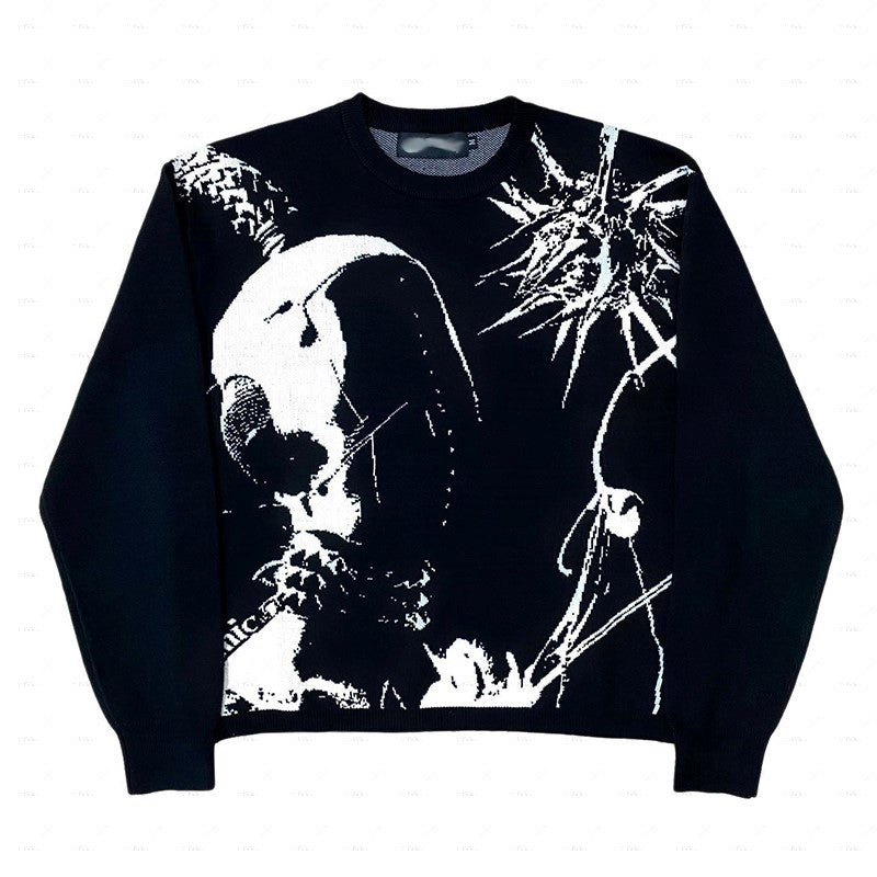 Muti graphic print long sleeve