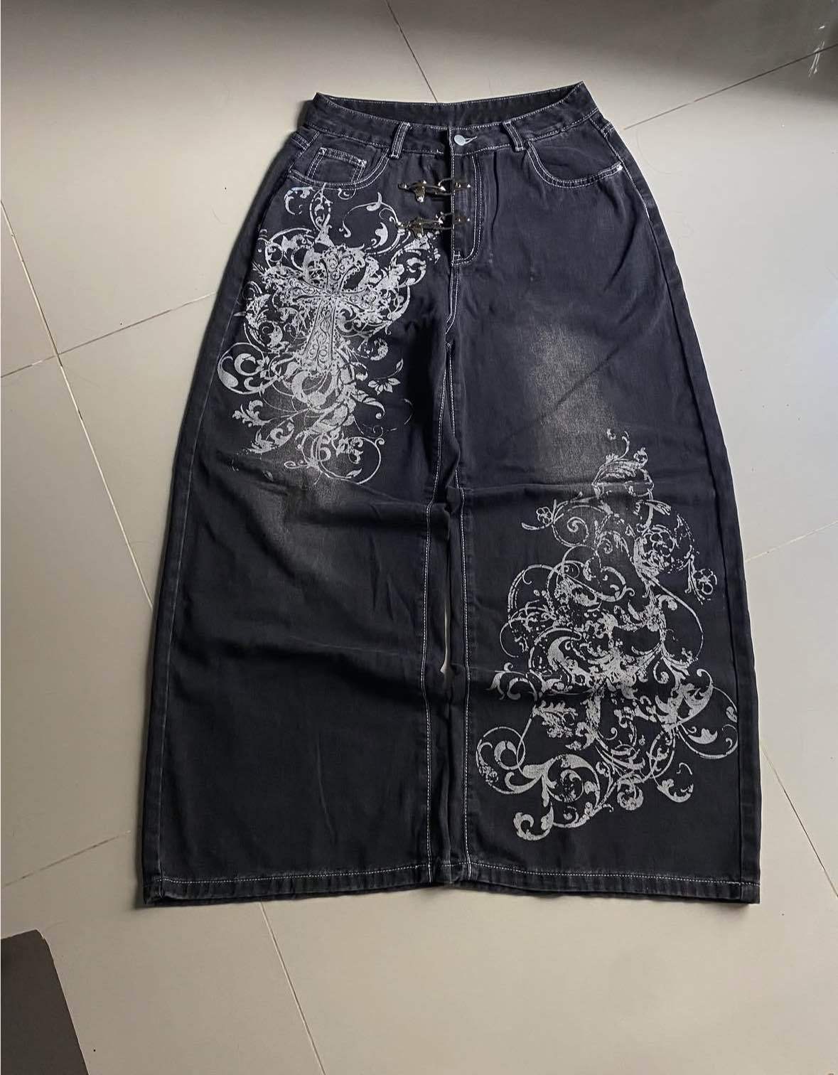 Loose high-waisted straight-leg Jeans