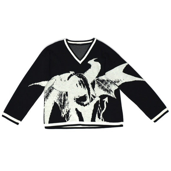 Muti graphic print long sleeve