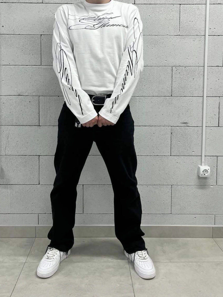 Round Neck Long-Sleeved TEE