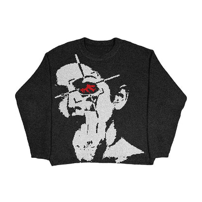 Muti graphic print long sleeve