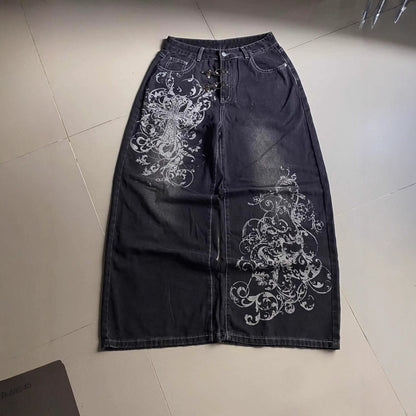 Loose high-waisted straight-leg Jeans