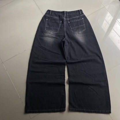 Loose high-waisted straight-leg Jeans
