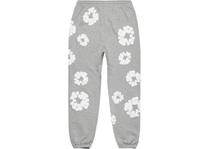 DENIM TEAR Sweatpants Floral Print Washed
